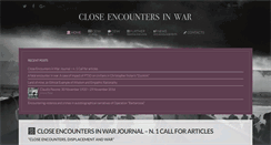 Desktop Screenshot of closeencountersinwar.com